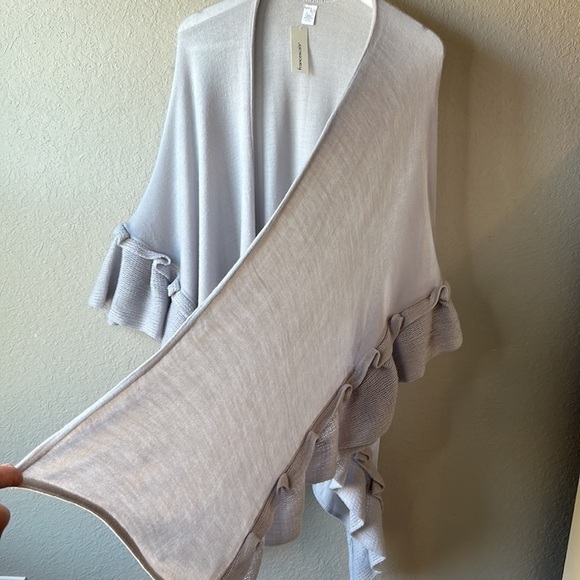 NWT Francesca’s Gray Knit Cardigan Sweater One Size - Picture 8 of 10